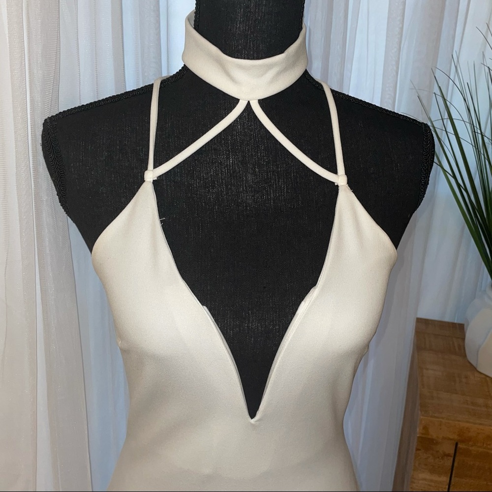 White Bodycon Dress | Knee Length